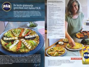 artikel in Glutenvrij magazine, samenwerking met PAN